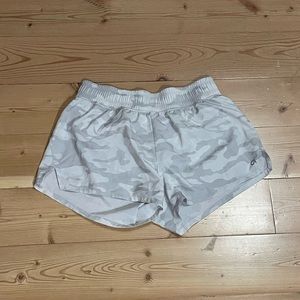 GAP White Camo Athletic Shorts
